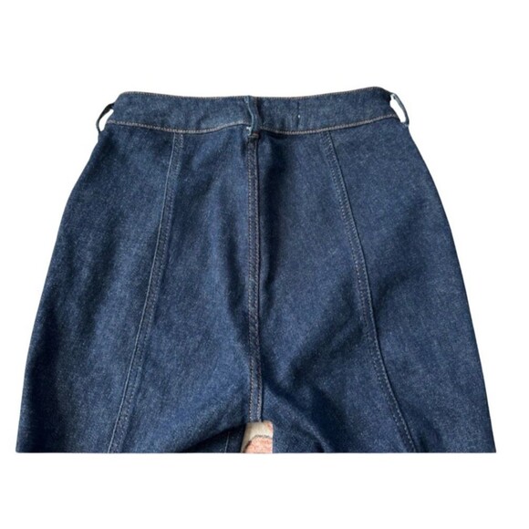 Anthropologie Pilcro Jeans Size 27 Front Seam Dark Wash Straight Leg Cropped - Picture 4 of 13